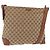 Borsa a tracolla GUCCI GG Canvas Web Sherry Line Beige Silver 308930 Auth ka6334 Argento