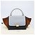 Céline Borsa a mano CELINE Trapeze in pelle 2 vie azzurro e oro autentica 204832V D'oro Blu chiaro - vista 12