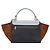Céline Borsa a mano CELINE Trapeze in pelle 2 vie azzurro e oro autentica 204832V D'oro Blu chiaro - vista 2