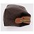 Céline Pouch CELINE Macadam Canvas PVC Brown Gold Tone Auth mr3008A Marrone - vista 3