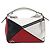 LOEWE Puzzle Bag Medium Handtasche Leder 2way Rot Silber Auth LN127M - Ansicht 2