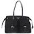 Bolso Tote PRADA Nylon Black Silver Auth 206115V Negro Plata - vista 13