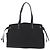 Bolso Tote PRADA Nylon Black Silver Auth 206115V Negro Plata - vista 2