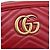 Borsa a tracolla GUCCI GG Marmont in pelle rossa e oro 447632 Auth ka6415 Rosso D'oro - vista 16