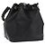 Borsa a tracolla LOUIS VUITTON Epi Petit Noe Nera M44102 LV Auth 200846 Nero