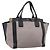 Chloé Bolsa de mão Chloe em couro cinza tom dourado Auth mr2941 Marrom