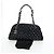 Borsa Bowling CHANEL Matelasse Mademoiselle Vernice Nera Argento CC Auth yk20960V Nero - vista 12