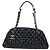 Borsa Bowling CHANEL Matelasse Mademoiselle Vernice Nera Argento CC Auth yk20960V Nero - vista 13