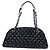 Borsa Bowling CHANEL Matelasse Mademoiselle Vernice Nera Argento CC Auth yk20960V Nero - vista 2