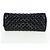 Borsa Bowling CHANEL Matelasse Mademoiselle Vernice Nera Argento CC Auth yk20960V Nero - vista 5