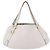 Borsa Tote GUCCI Abbey in Pelle Bianco Oro 130736 Auth 206102 - vista 13