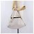 Borsa Tote GUCCI Abbey in Pelle Bianco Oro 130736 Auth 206102 - vista 29