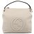 Borsa a tracolla GUCCI Soho in pelle 2way White Gold 408825 Auth ka6326V Bianco D'oro - vista 2