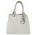 Borsa Christian Dior Lady Dior Canage in pelle bianca e argento Auth ep16079 Bianco - vista 2