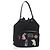 Bolso de mano PRADA Nylon Black Silver Auth ep16275V Negro Plata
