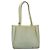 Saco Tote CHANEL Rubber Khaki Silver CC Auth mr2989 Prata Caqui - vista 2
