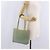 Saco Tote CHANEL Rubber Khaki Silver CC Auth mr2989 Prata Caqui - vista 22