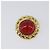 CHANEL Ohrringe Metall Goldfarben Rot CC Auth bs37169 - Ansicht 3