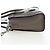 Céline CELINE Luggage Nano Hand Bag Leather 2way Gray Silver Auth 204904V Marrone Argento - vista 3