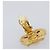 CHANEL Ohrringe Metall Goldfarben Weiß CC Auth bs37230 - Ansicht 10