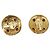 CHANEL Ohrringe Metall Goldfarben Weiß CC Auth bs37230 - Ansicht 3