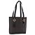 Céline CELINE Macadam Canvas Tote Bag PVC Schwarz Goldfarben Auth mr2983A
