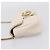 Borsa a tracolla con catena GUCCI in pelle Beige Tono Oro 476433 Auth mr3031V - vista 4