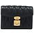 Miu Miu Matelasse Chain Shoulder Pouch Leather Black Gold Tone Auth bs37119V Nero - vista 13