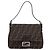 FENDI Zucca Canvas Mamma Baguette Schultertasche Braun Silber Auth mr2954V - Ansicht 13