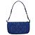 Borsa a tracolla CHANEL Matelasse con catena in tela blu argento CC Auth 206279V - vista 2