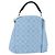 Borsa LOUIS VUITTON Monogram Mahina Babylone PM Ice blue M50907 LV Auth 203195V Blu chiaro