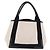 Borsa BALENCIAGA Navy Cabas S Canvas White Black 339933 Auth 204200 Nero Bianco - vista 3