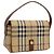 Borsa a mano BURBERRY Nova Check PVC Beige Gold Auth ep16099V D'oro
