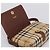 Borsa a mano BURBERRY Nova Check PVC Beige Gold Auth ep16099V D'oro - vista 11