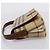 Borsa a mano BURBERRY Nova Check PVC Beige Gold Auth ep16099V D'oro - vista 3