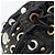 Borsa a mano Miu Miu in pelle nera oro argento Auth 205991V Nero D'oro - vista 10