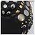 Borsa a mano Miu Miu in pelle nera oro argento Auth 205991V Nero D'oro - vista 15