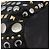 Borsa a mano Miu Miu in pelle nera oro argento Auth 205991V Nero D'oro - vista 16