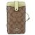 Custodia Smartphone Coach Signature Shoulder Pouch PVC Beige Silver Auth ki6833A Argento - vista 13