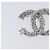 Spilla CHANEL Metallo Argento CC Auth ki6897M - vista 3