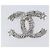 Spilla CHANEL Metallo Argento CC Auth ki6897M - vista 4