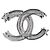 Spilla CHANEL Metallo Argento CC Auth ki6897M - vista 6