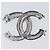 Spilla CHANEL Metallo Argento CC Auth ki6897M - vista 8