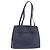 Saco Tote LOEWE Couro Gold Blue Auth bs37329 Azul Dourado