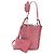 Borsa a tracolla Miu Miu Suede Pink Silver Auth 204837A Argento Rosa