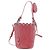 Borsa a tracolla Miu Miu Suede Pink Silver Auth 204837A Argento Rosa - vista 2