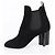 LOUIS VUITTON Botines de Gamuza 37 Negro LV Auth 204943M - vista 15
