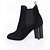 LOUIS VUITTON Botines de Gamuza 37 Negro LV Auth 204943M - vista 5