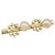 CHANEL Brosche Metall Gold Tone CC Auth bs37449