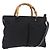 Borsa a mano GUCCI Bamboo Nylon 2way Nero Argento 001 2855 1875 5 Auth ka6416